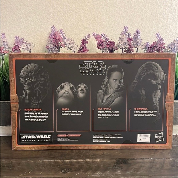 Star Wars Black Series 6inch 4 pack Smugglers Run Hondo Rey Chewbacca Porgs - Picture 2 of 3
